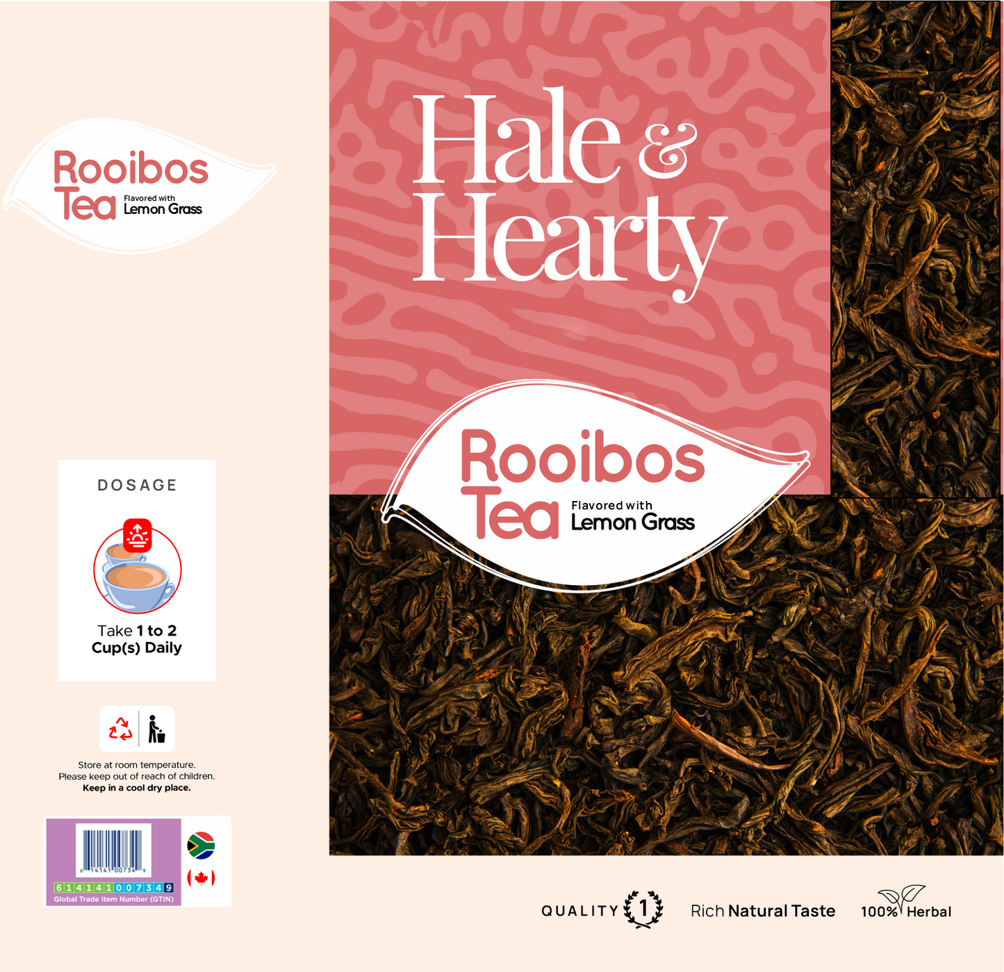 Organic Rooibos Lemongrass Tea (Canister)